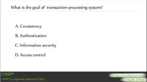 CISSP - transaction processing system