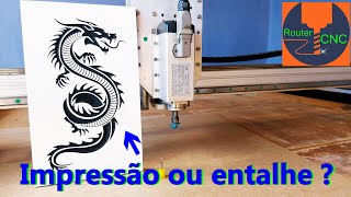 Usinagem em mdf laminado,percurso v-bit na router cnc!