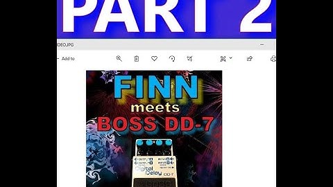 Finn meets Boss DD-7 - Part 2 of 2 (Basic plus Looping, Tap Tempo, Stereo, Modulation (Chorus), etc.