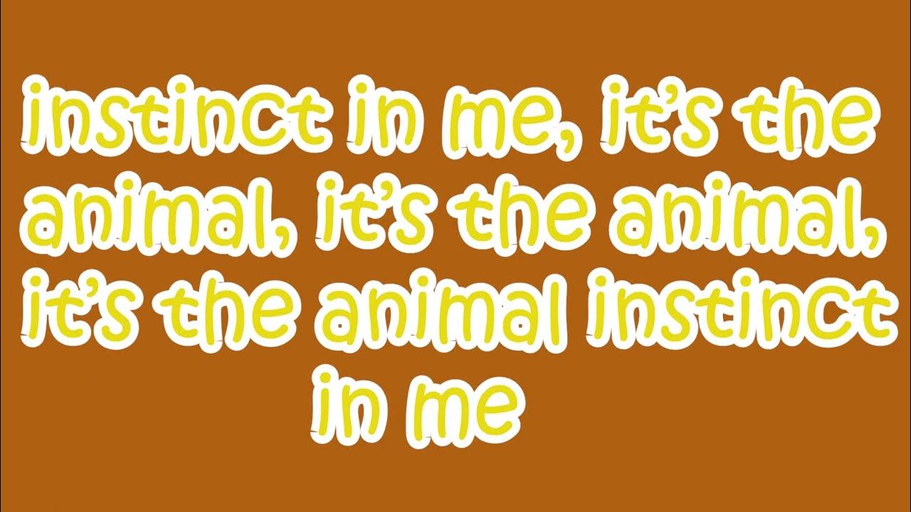 The Cranberries Animal Instinct (Lyrics) YouTube