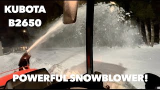 Finally Using the Kubota B2650 Snow Blower!