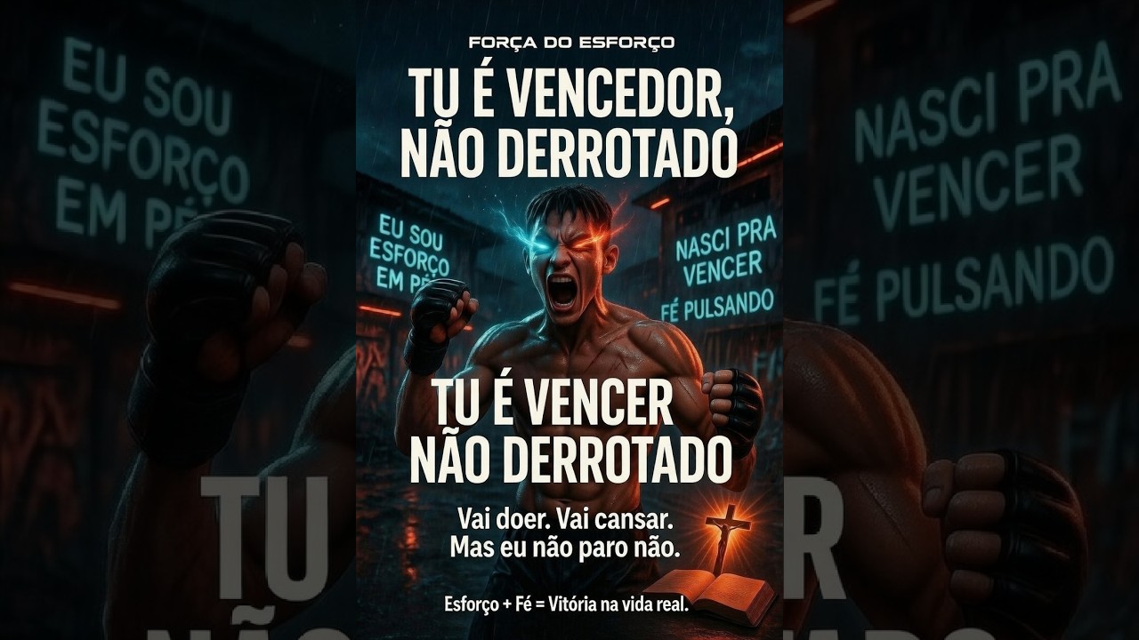 TU É VENCEDOR, NÃO DERROTADO