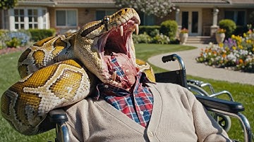 Heart-stopping Moment Nurse Finds Patient Swallowed By A Massive Python In The Garden