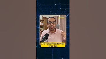AI is super important for UPSC CSE