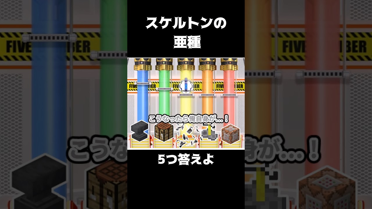 マイクラファイブボンバー 「スケルトンの亜種」