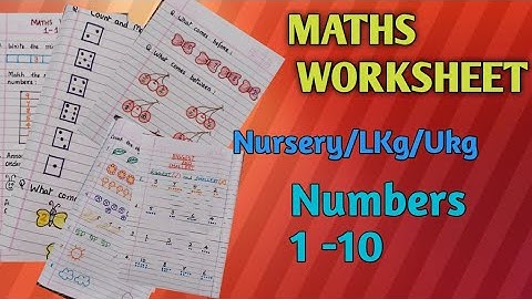 Worksheet of Numbers 1 to 10|Sblittlewings