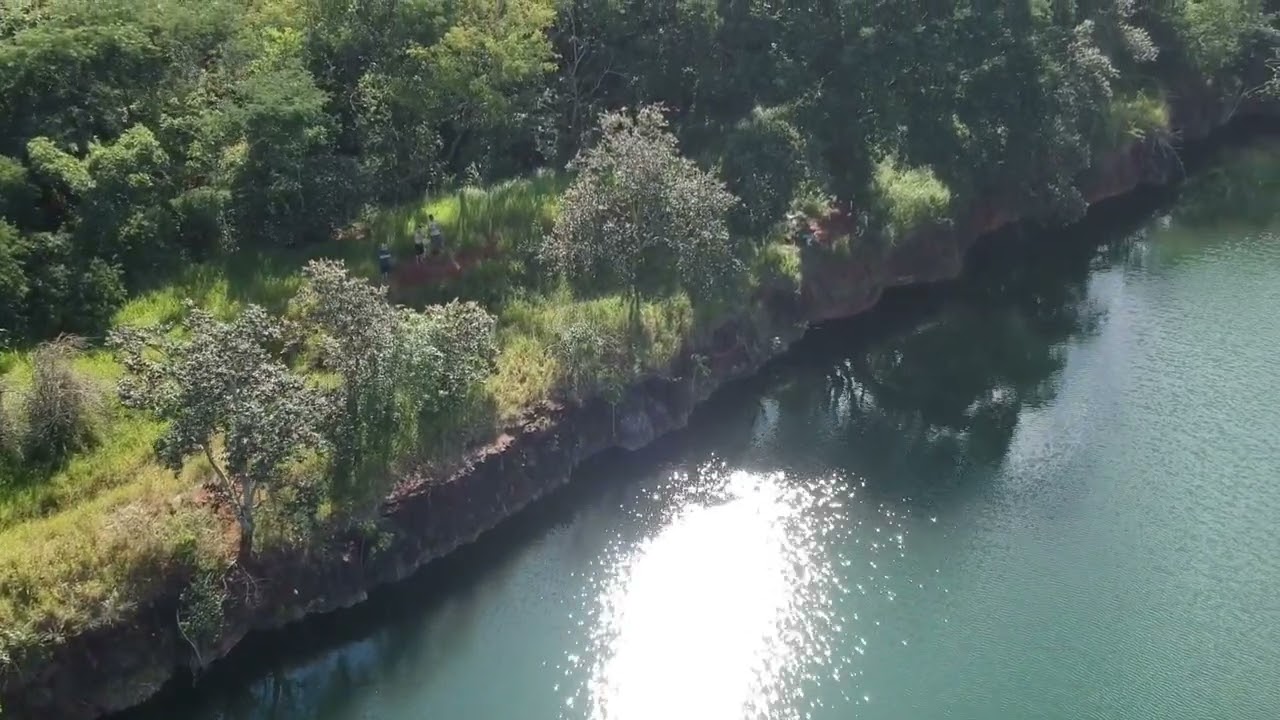 Antiga Pedreira na Água da Cabiúna em Assis SP Drone DJI Spark