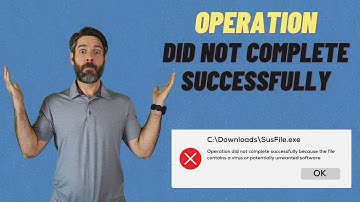Operation did not complete successfully because the file contains a virus (2 Minute Windows 10 Fix)
