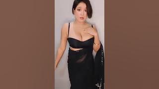 lovely gosh sherni black saree #sherni #callmesherni