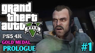 Gta 5 PS5-mission#1 Prologue[Gold Medal Guide-4K 60fps]