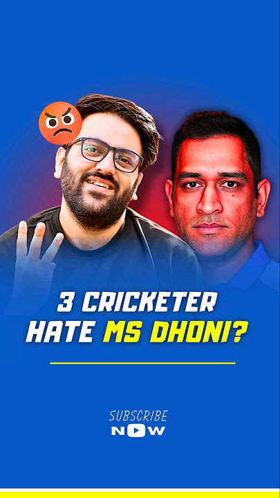 3 CRICKETERS who hate MS Dhoni 😡❤️‍🔥 #msdhoni #msdhoniattitude #dhoniforever