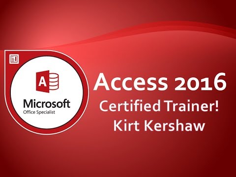 Microsoft Access 16 Tutorial For Beginners How To Use Access Part 1 Youtube