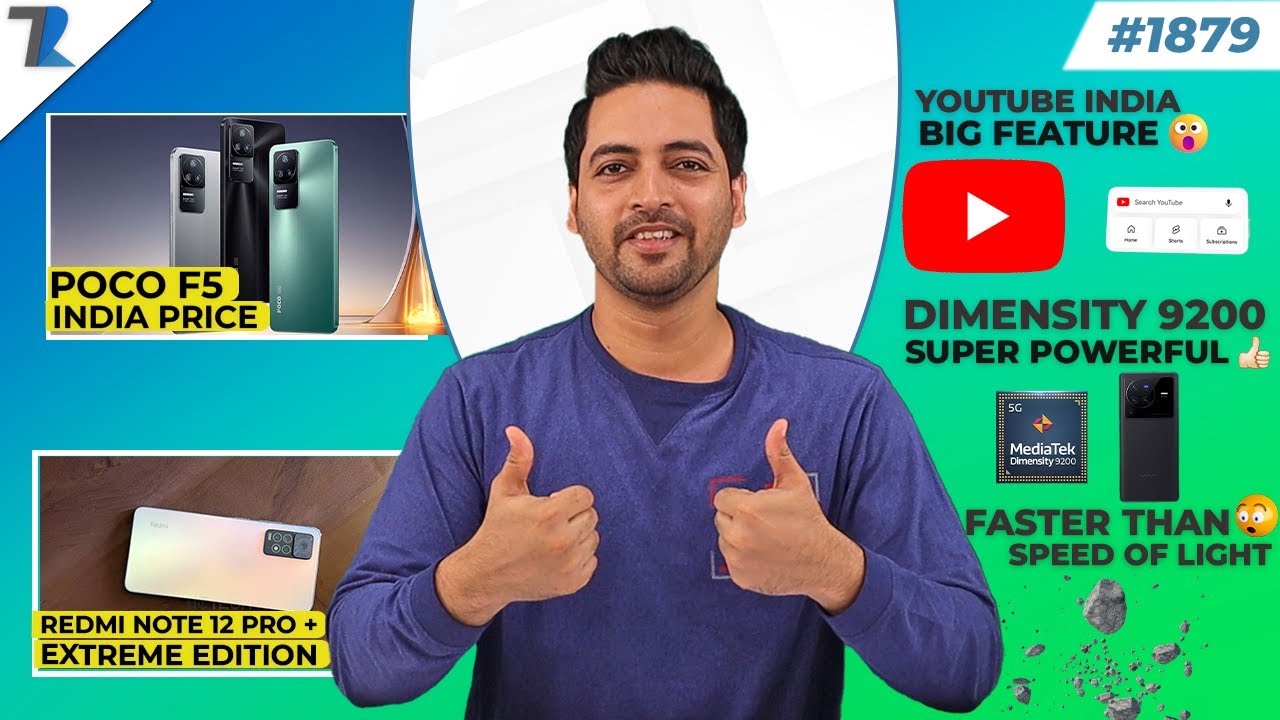 Poco F5 india Price,Redmi Note 12 Pro Plus,Youtube Big Features, Dimensity 9200,Moto X40,