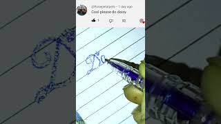'DAISY' Beautiful name art by Iwrite!! #cursive