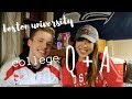 COLLEGE Q + A | boston university