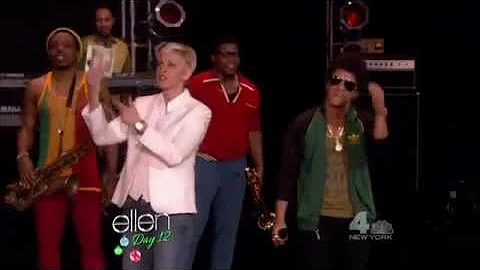 (2012-12-18) The Ellen Show - Locked Out Of Heaven performance by Bruno Mars