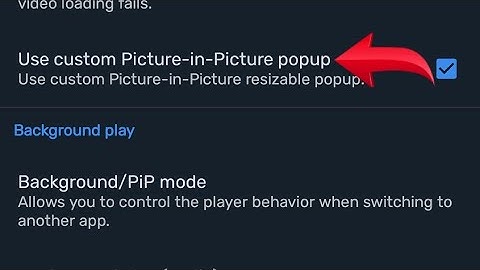 How to use custom picture in picture popup in MX player