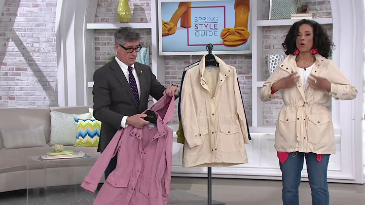 Joan Rivers Water Resistant Anorak with Hood on QVC