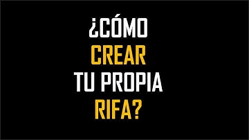 Tu rifa en solo 3 pasos