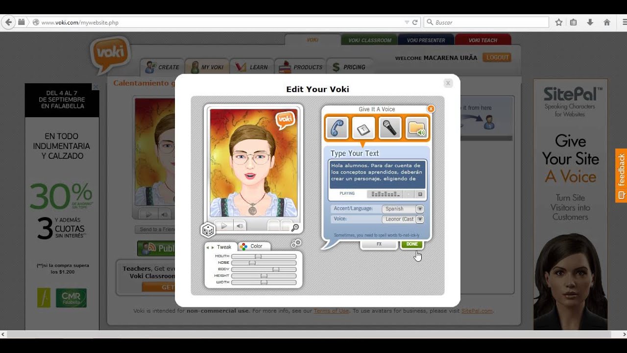 Videotutorial ¿Cómo crear un Ávatar en Voki y publicarlo en Edmodo