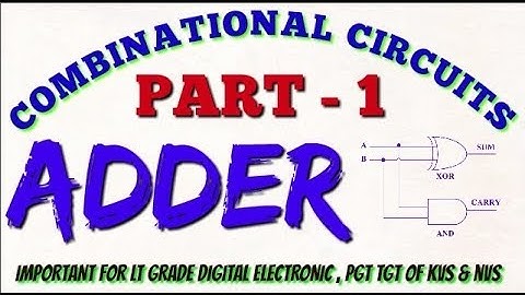 LT Grade Computer: "Combinatoric Circuits" Part 1: "ADDER" and its Truth Table and logic diagram