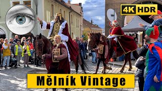 Mělník vintage - Mělnické vinobraní 2022 - Czech Republic 4k Walk HDR ASMR