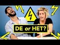 Electric shock challenge  dutch language students de or het