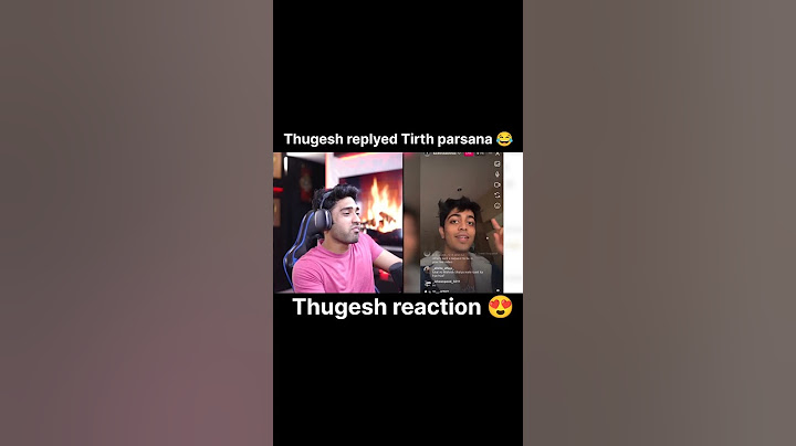 Thugesh vs Tirth parsana 😂||