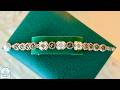 Crystal Keystone & Pearl bracelet