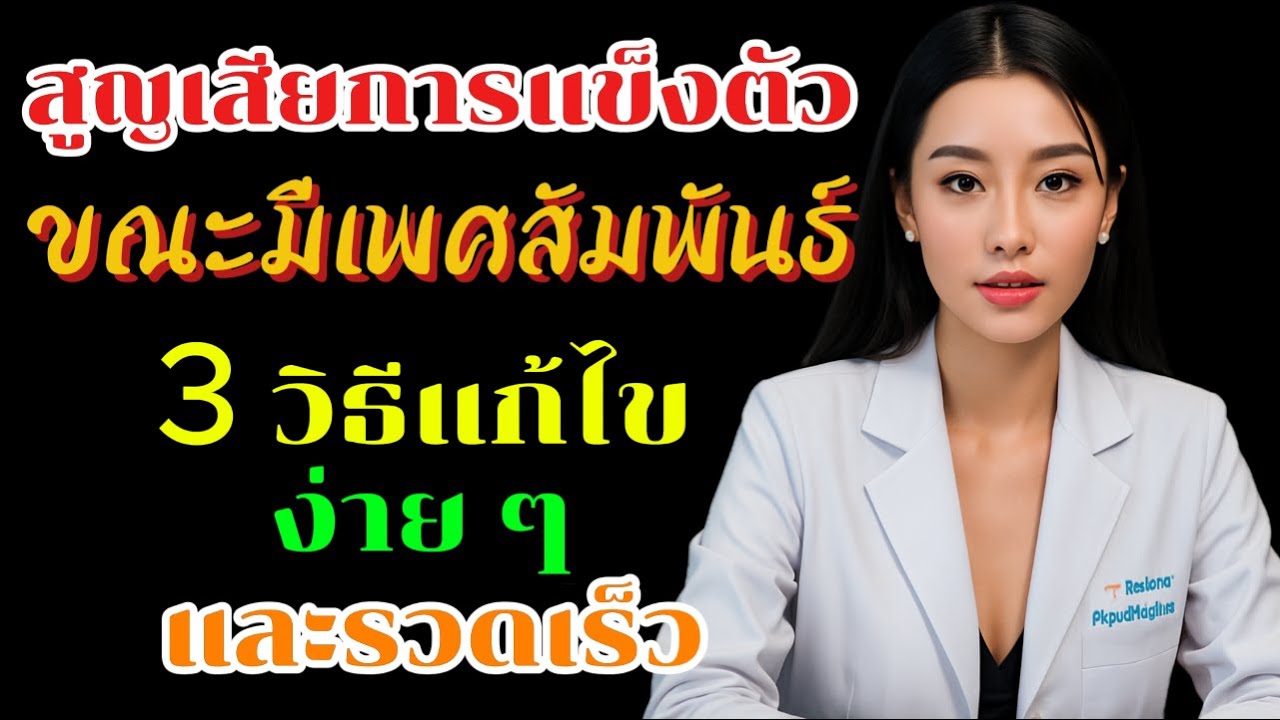 แพทย์ระบบทางเดินปัสสาวะ: สูญเสียการแข็งตัวขณะมีเพศสัมพันธ์ – 3 วิธีแก้ไขง่าย ๆ และรวดเร็ว