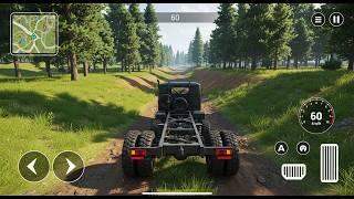 EXTREME 6x6 OFFROAD TRUCK! Mud Road Challenge Gameplay 🚛🔥 screenshot 4