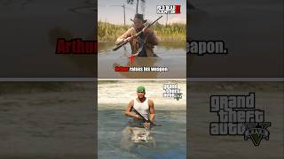 RDR 2 vs GTA 5 - CARRYING THINGS TO WATER!