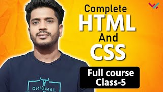 Complete HTML and CSS | Full Course Class - 5 | DIV