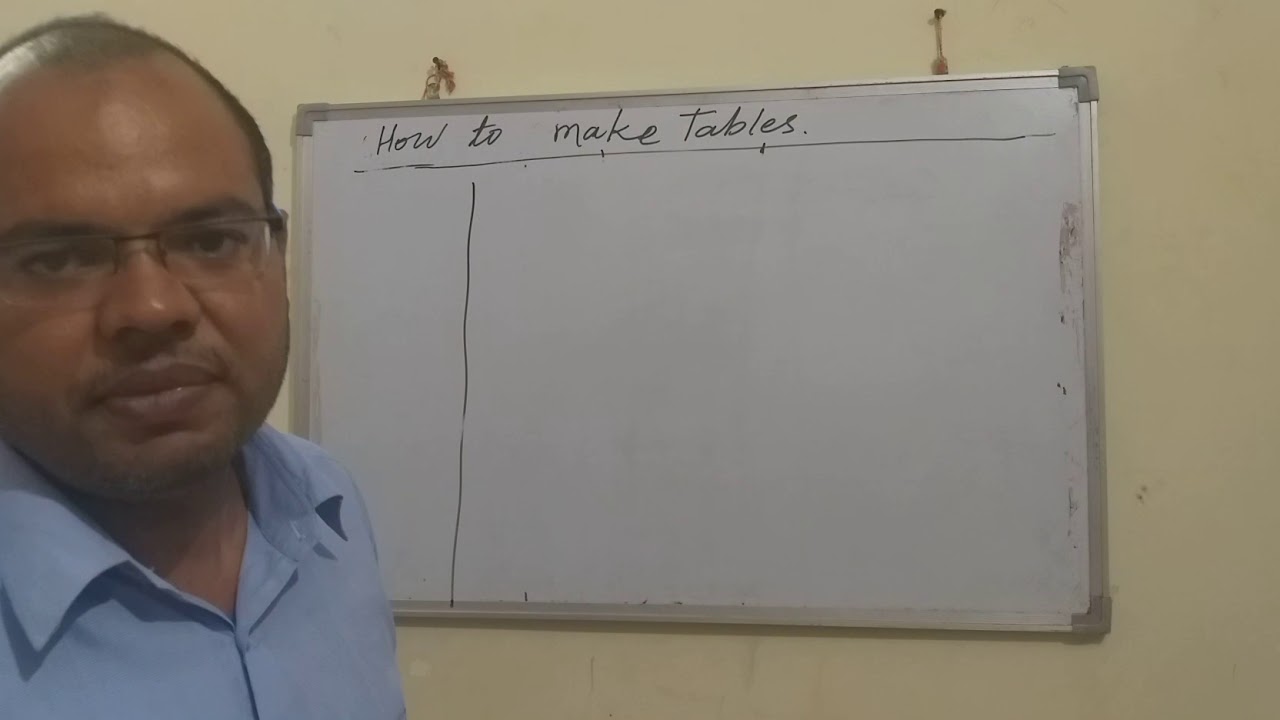 How to make tables - YouTube