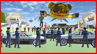 1000 Police VS All Enemies || SAKURA School Simulator screenshot 5