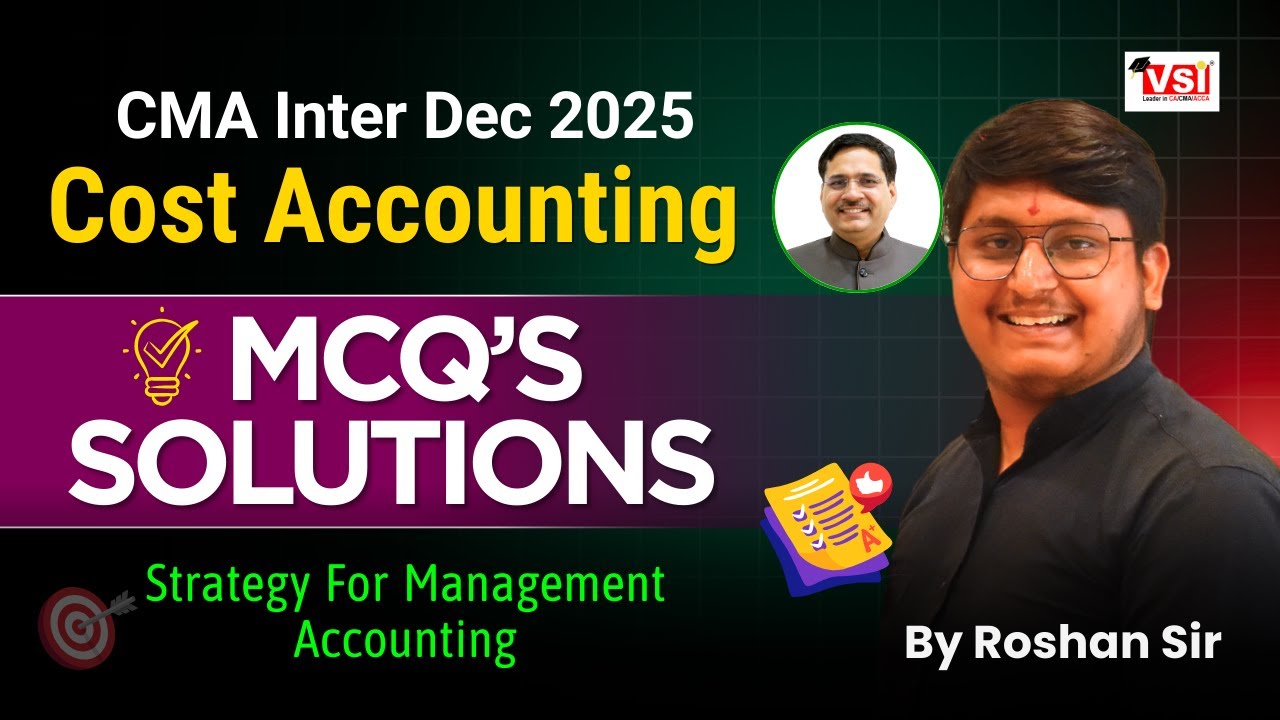 🎯 CMA Inter Dec 2025 | Cost Accounting MCQ Solution Revealed | Strategy ...