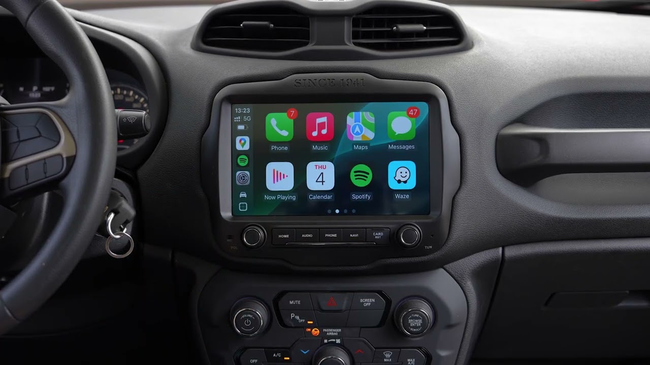 Dasaita Android13 Car Stereo for Jeep Renegade 2015-2022 Wireless Carp