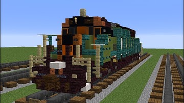 Minecraft Tutorial: How To Build A BN SD60 "Tiger Face"