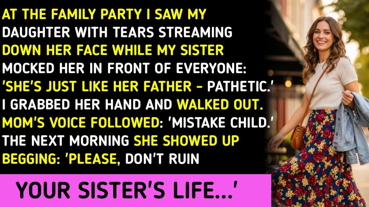 At The Family Party I Saw My Daughter With Tears Streaming Down Her Face While My Sister Mocked Her
