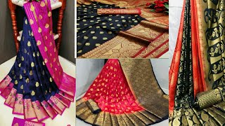 kanjivaram silk saree starting Rs 500// Meesho App Kanjivaram silk saree Haul....