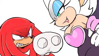 Knuckles VS Rouge (Sonic Comic Dub)