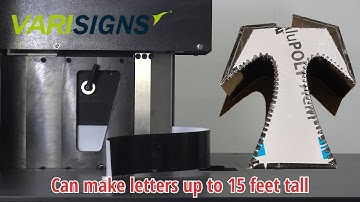 Varisigns Automatic Channel Letter Bending Machine for 3D letters with V-notch and flange back.