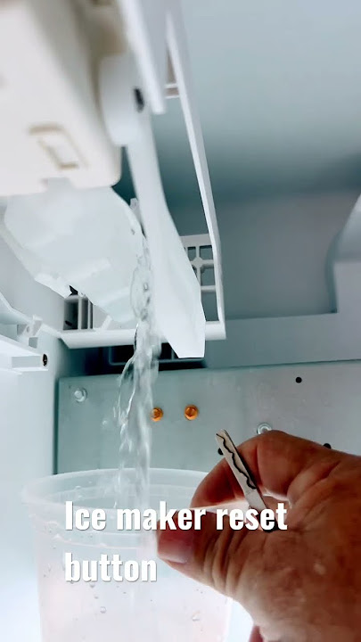 Whirlpool refrigerator ice maker reset button location