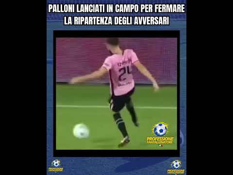 Video FROSINONE-PALERMO CALCIATORI LANCIANO PALLONI IN CAMPO PER FERMARE LA RIPARTENZA