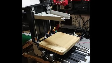 3D printer converted to PCB Milling machine - first test
