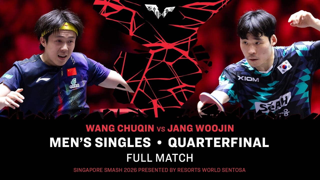 FULL MATCH | Wang Chuqin vs Jang Woojin | MS QF | #WTTSingapore2026