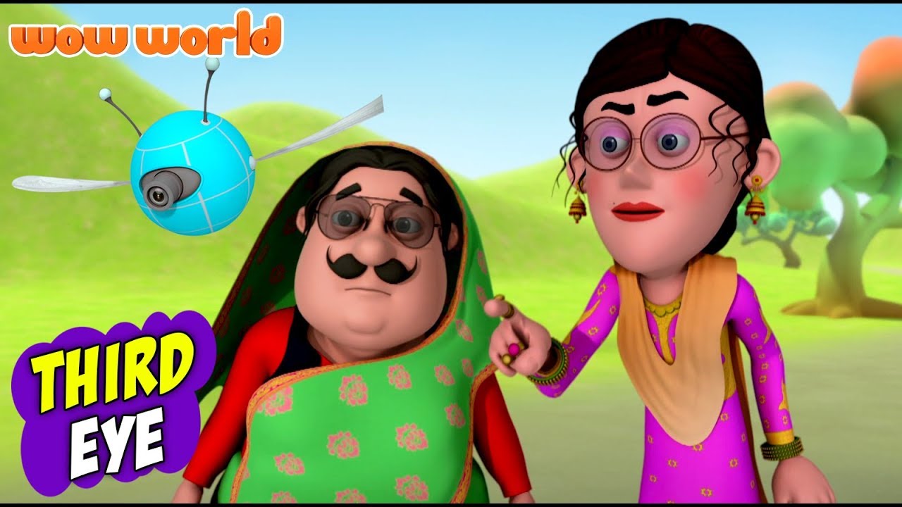 Motu Patlu Funny Cartoons For Children English Cartoons Third Eye Wow World Youtube