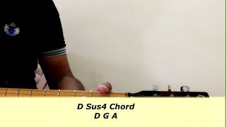 d 2 4 | d sus2 and sus4 guitar chord - guitar tutorial - l 13.6
