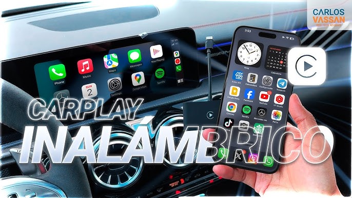 ANYFONG Carplay Inalambrico para Coche, Convierte Apple CarPlay