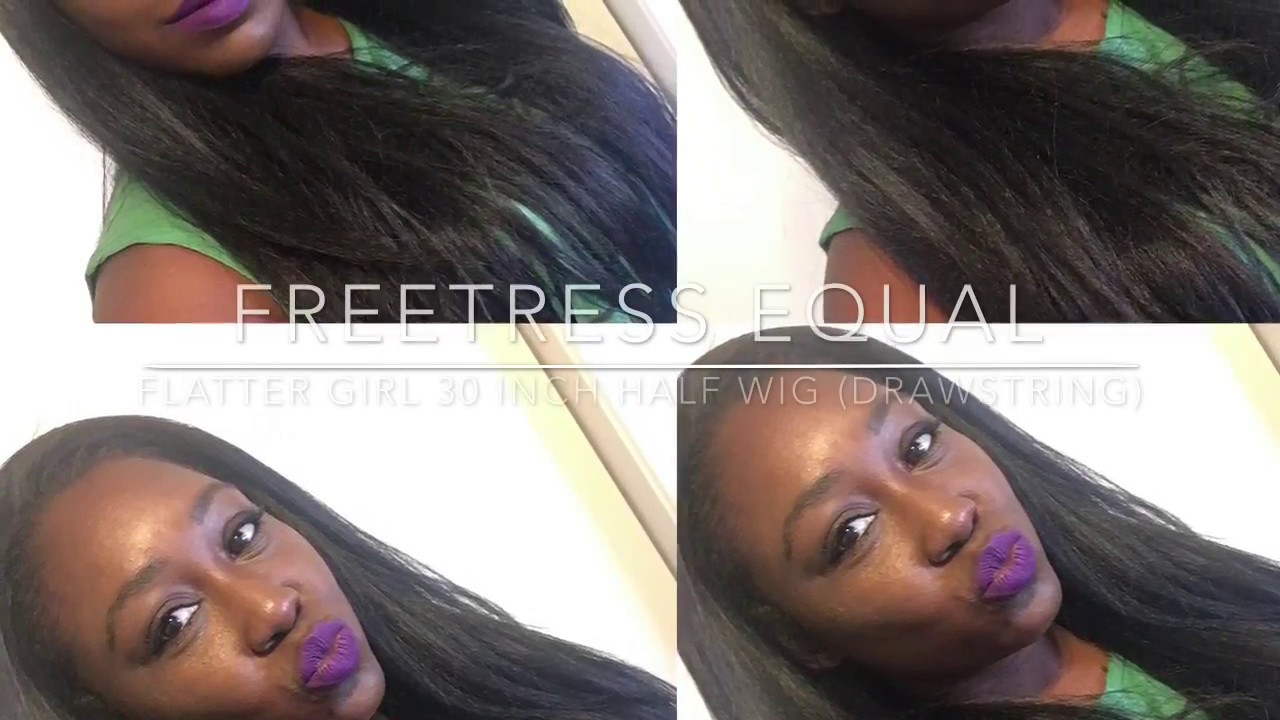 Freetress Equal Flatter Girl Half Wig l Bihhh this wig is poppin!